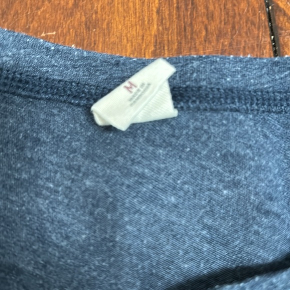 Mens Hollister navy 1/4 button up long sleeve shirt - Picture 2 of 2